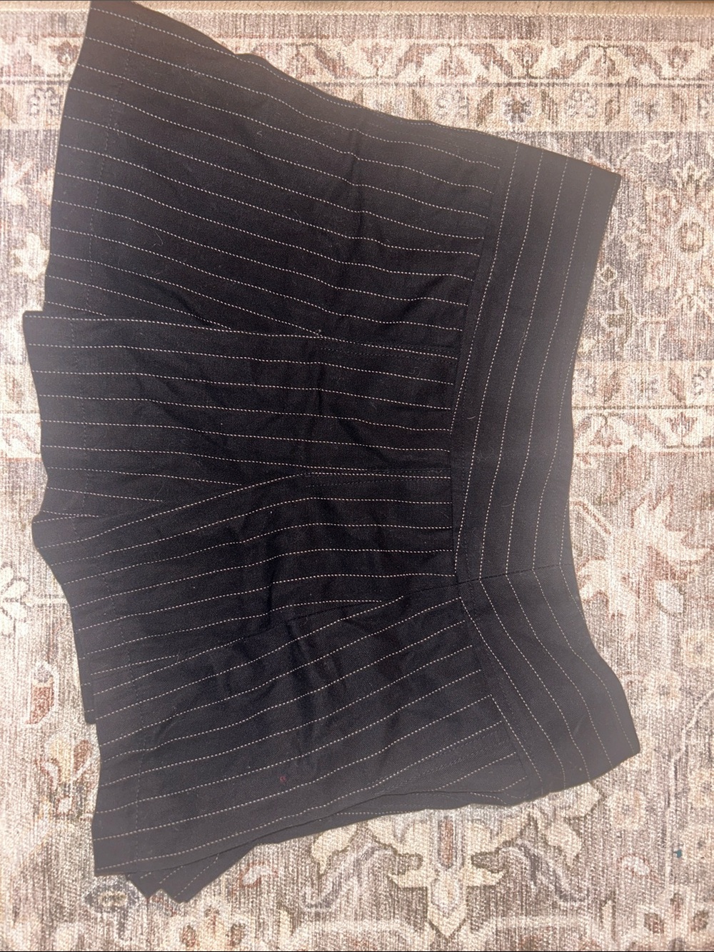Black Ralph Lauren Pinstripe Skirt